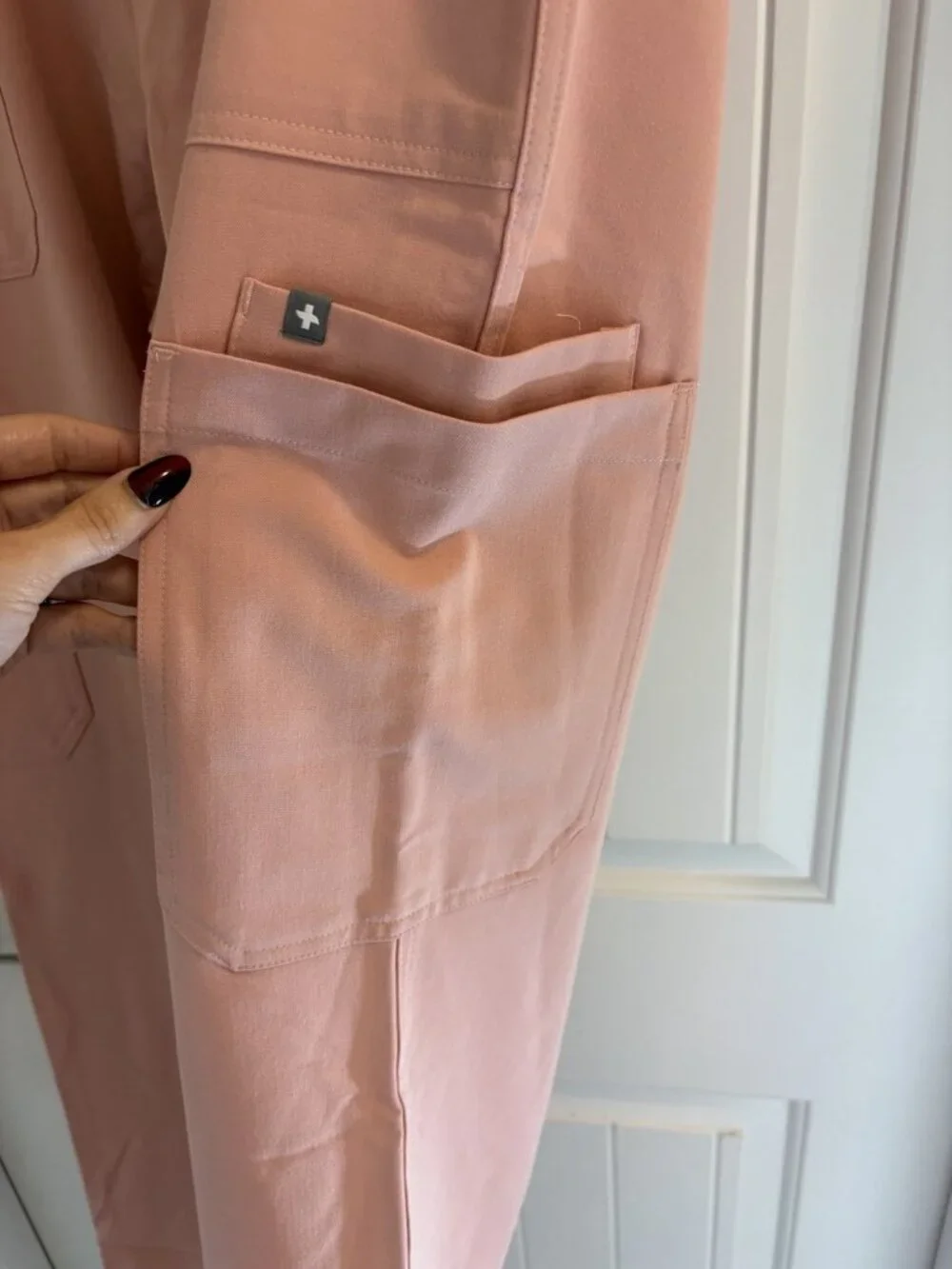Figs CAIRO Scrub Pants With Aya Logo In Pale Pink Size XLR 36” X 30”